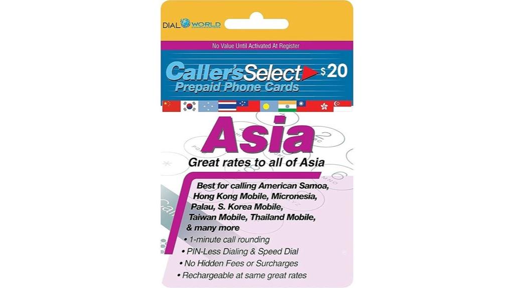 1950 minutes asia card
