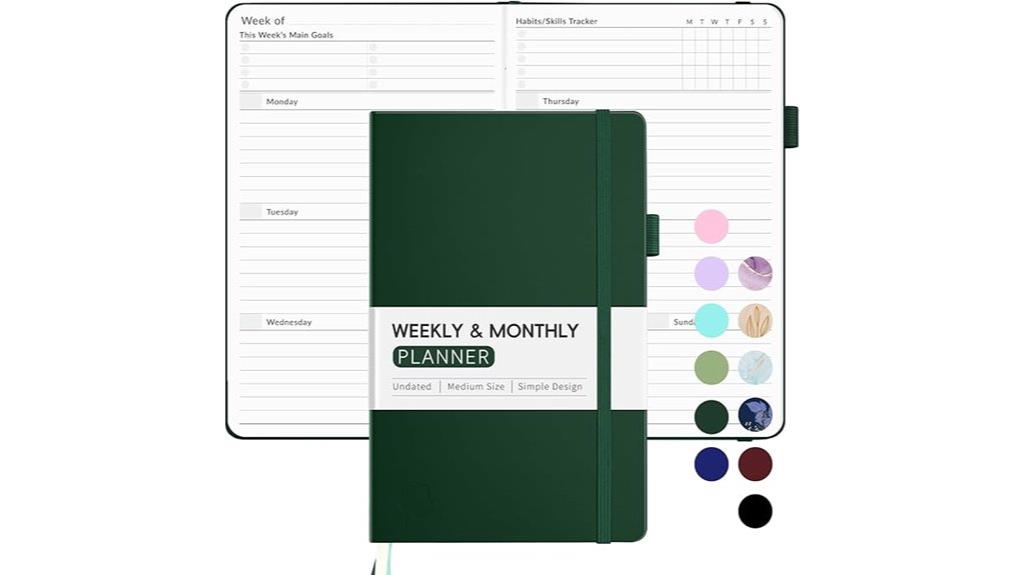 2025 weekly planner undated