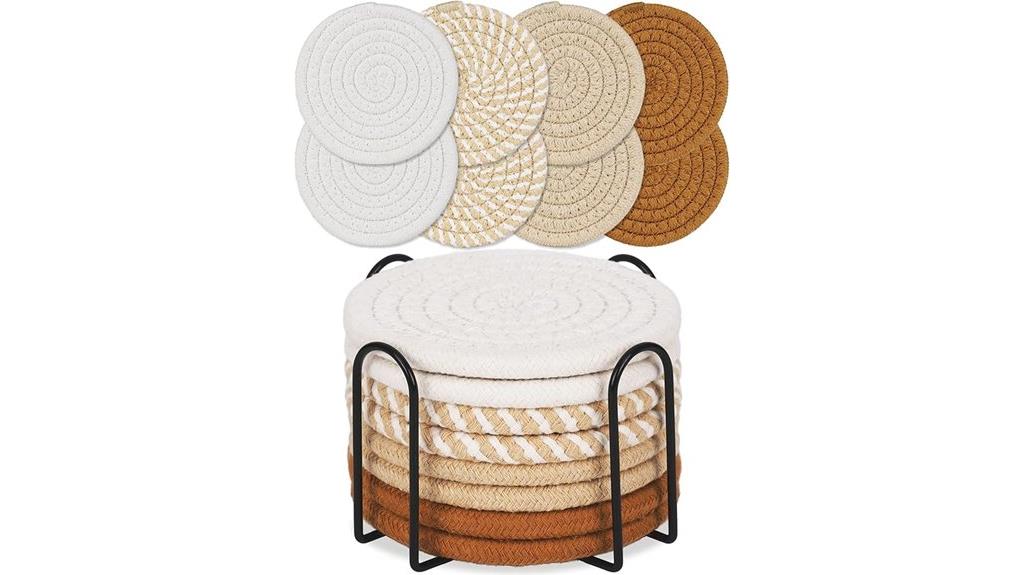 absorbent boho drink coasters