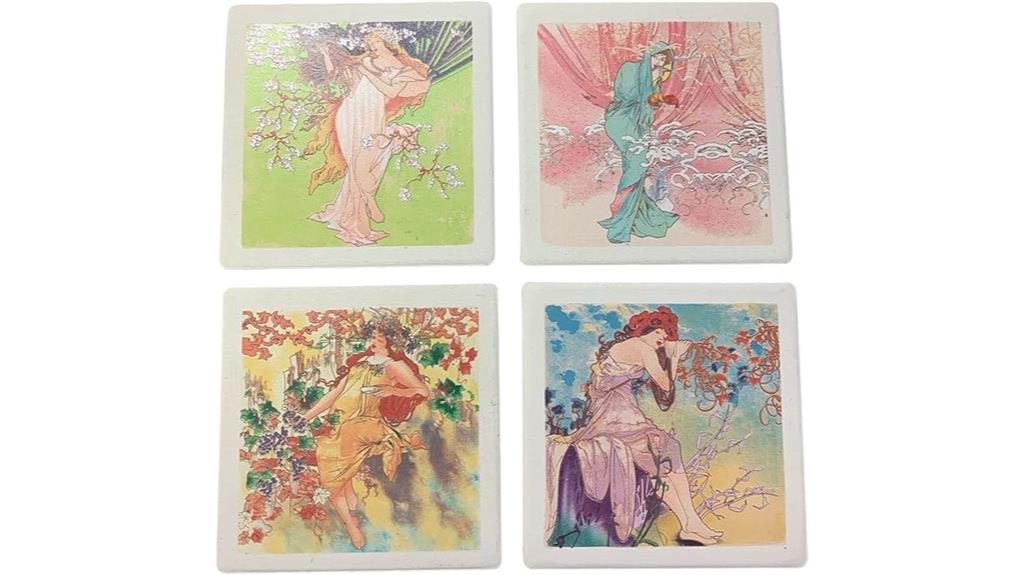 absorbent ceramic drink coasters