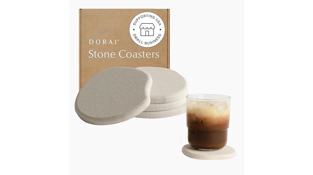 absorbent diatomite coaster set