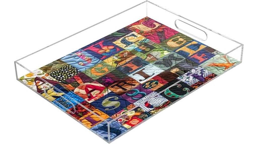 acrylic letter grid tray