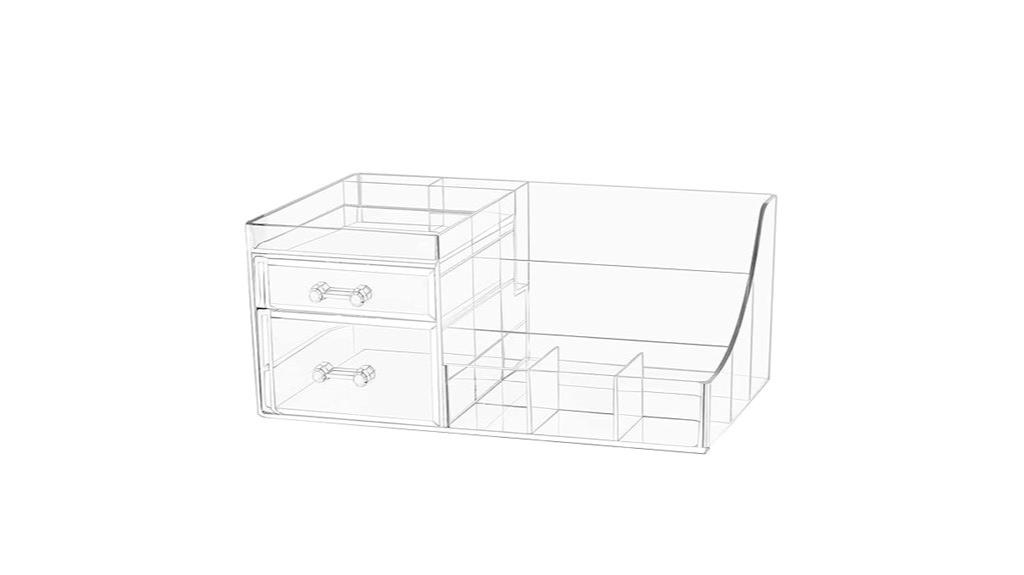 acrylic skincare storage solution