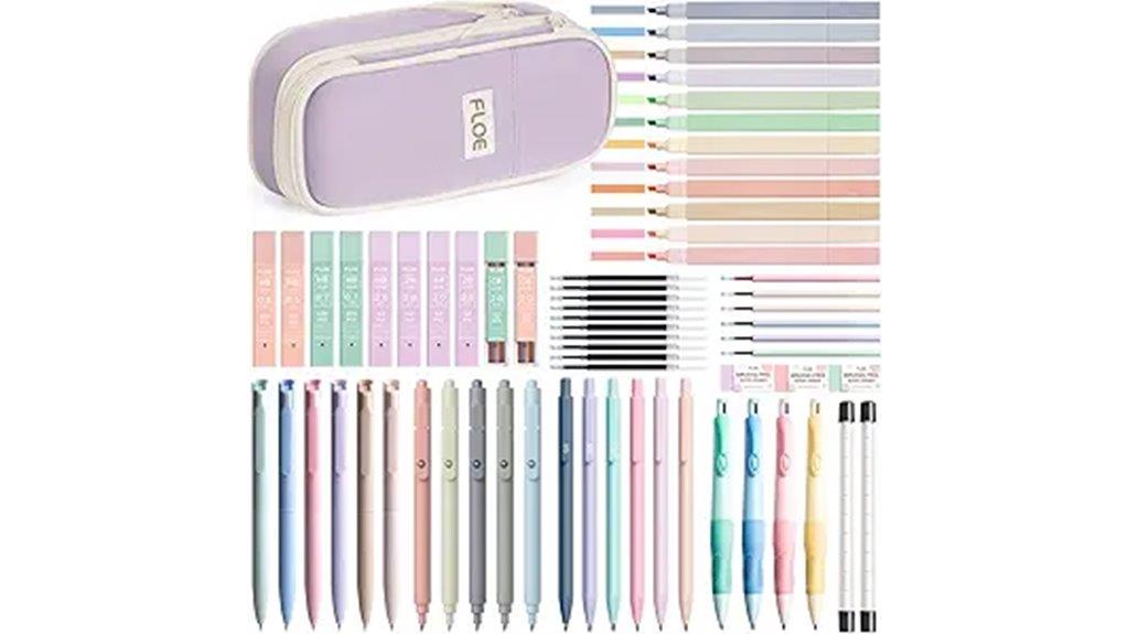 aesthetic school supplies collection