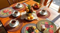 affordable coffee placemats for parties