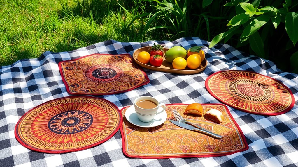 affordable coffee placemats for picnics