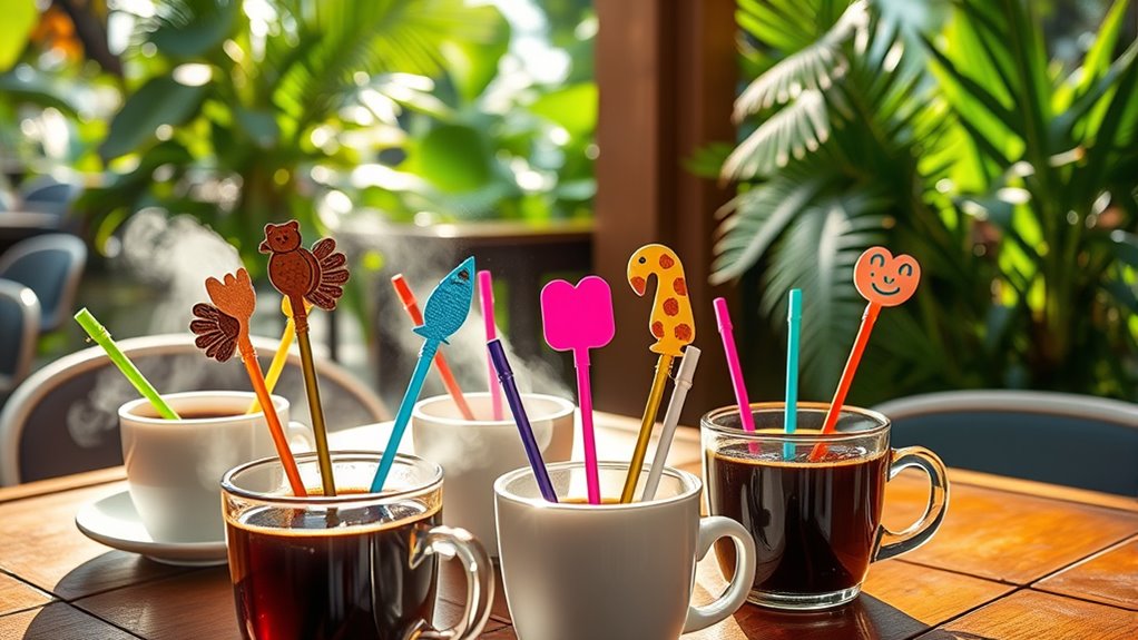 affordable coffee stirrers selection