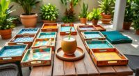 affordable coffee table trays