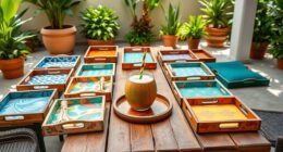 affordable coffee table trays