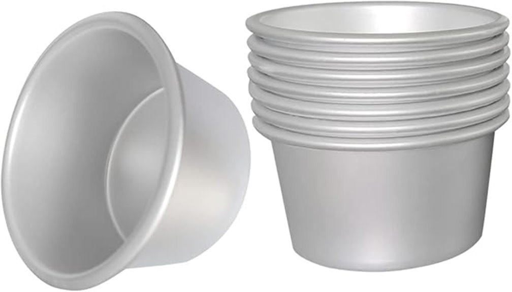 aluminium pudding cup molds