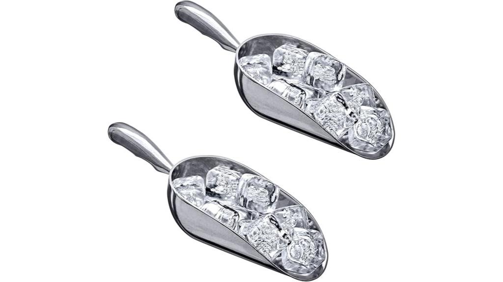 aluminum ice scoops set