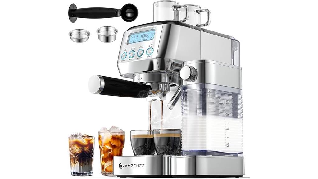 amzchef espresso machine features