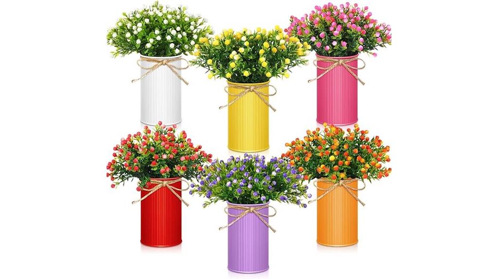 artificial floral table centerpieces