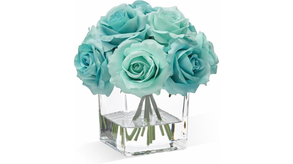 artificial flowers in vase
