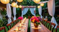 backyard wedding with culture