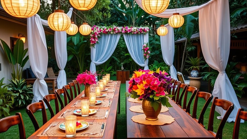 backyard wedding with culture