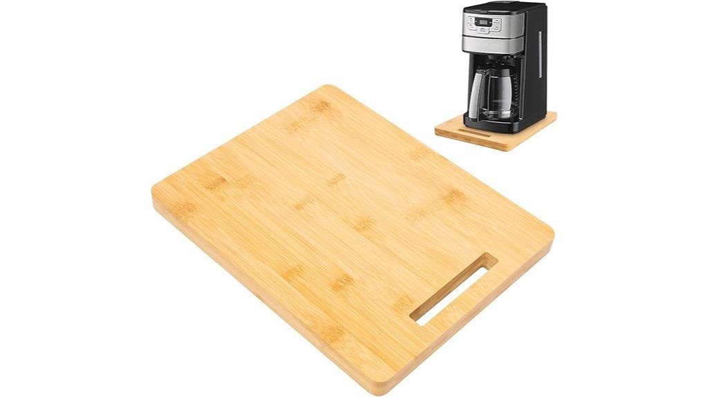 bamboo kitchen sliding tray