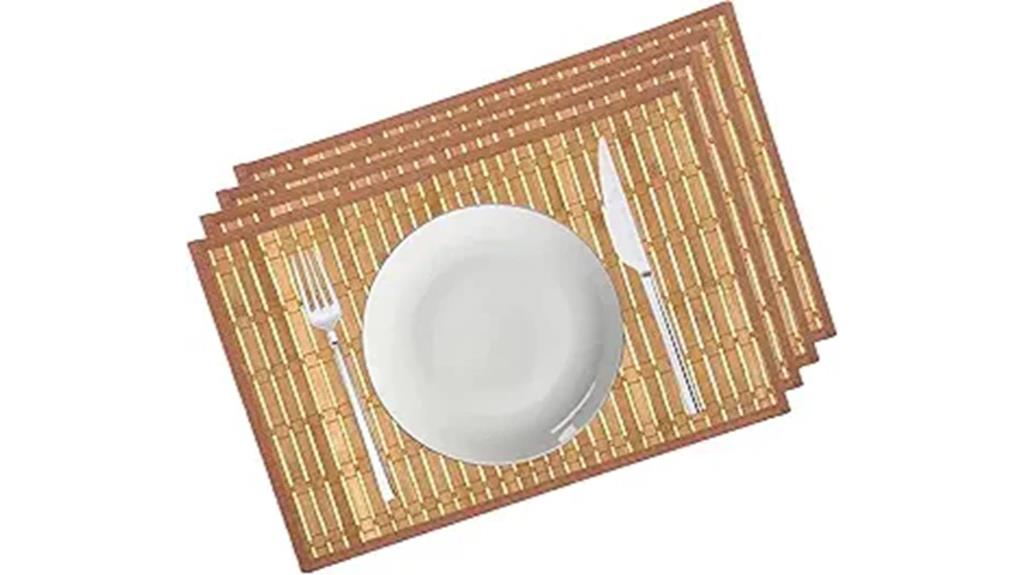 bamboo placemats with border