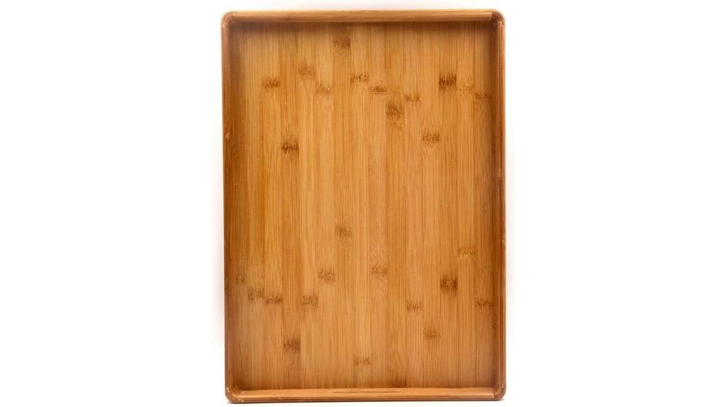 bamboo serving tray large