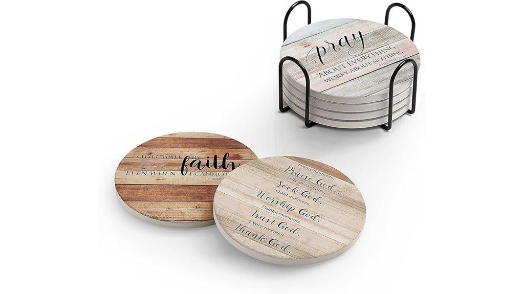 bible verse coasters set