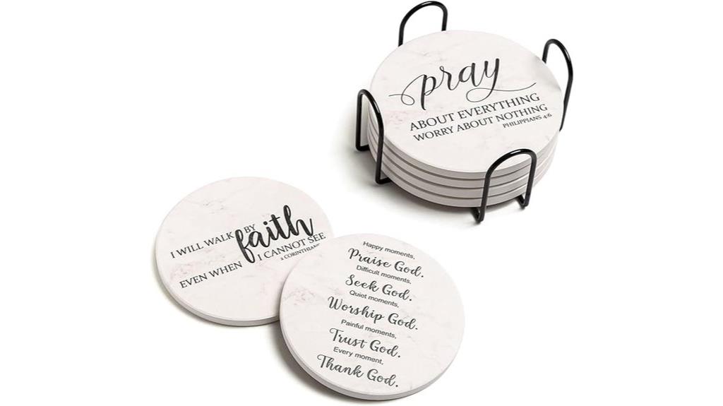 bible verse drink coasters