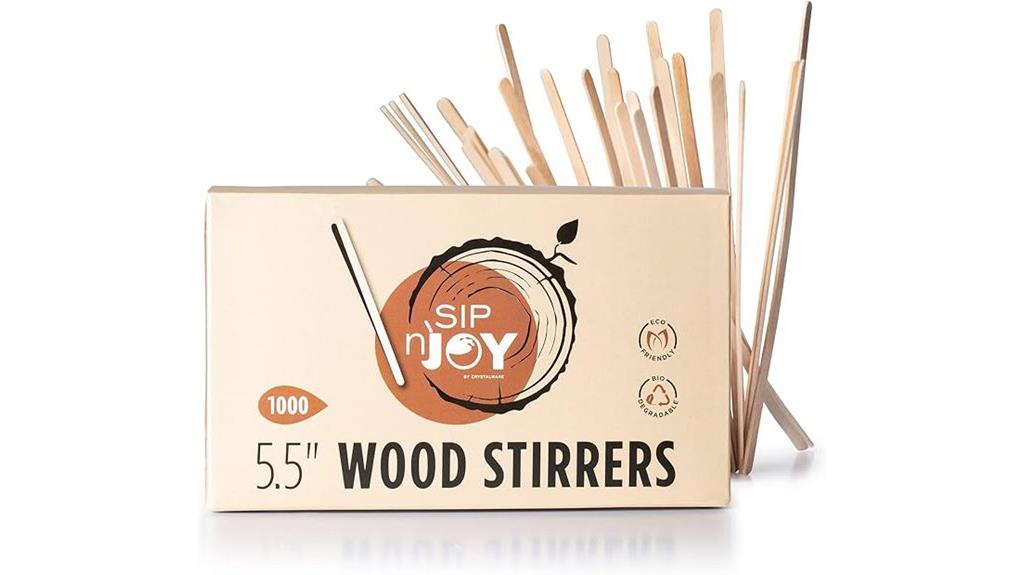biodegradable wooden coffee stirrers