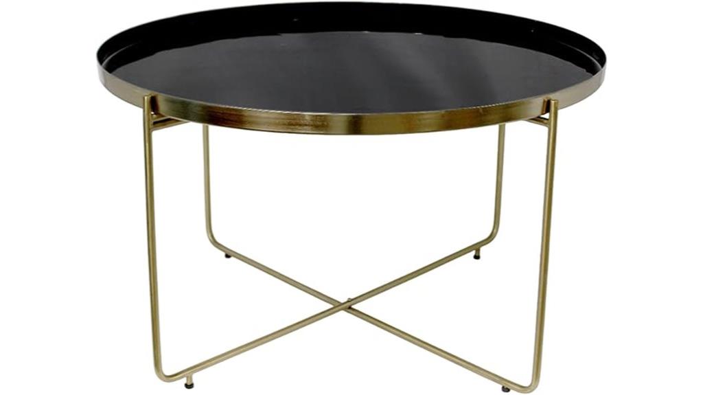 black round coffee table