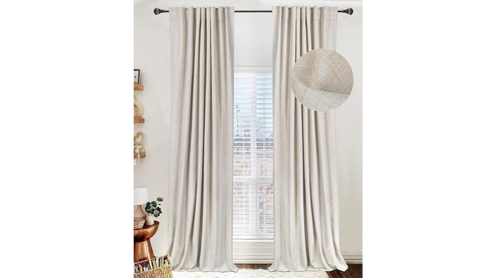 blackout linen curtain panels