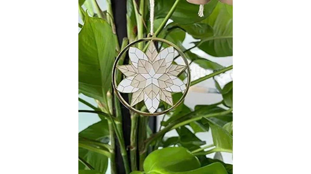 capiz christmas lantern ornament