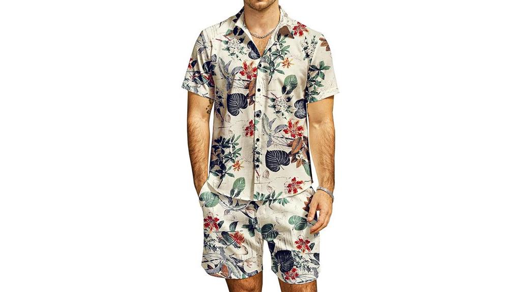 casual hawaiian button shirt
