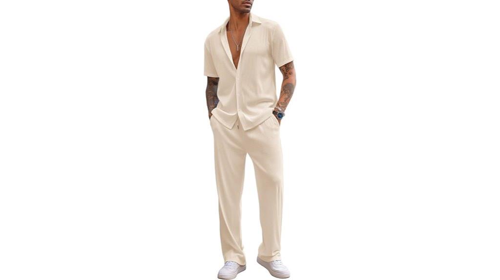 casual two piece men s set