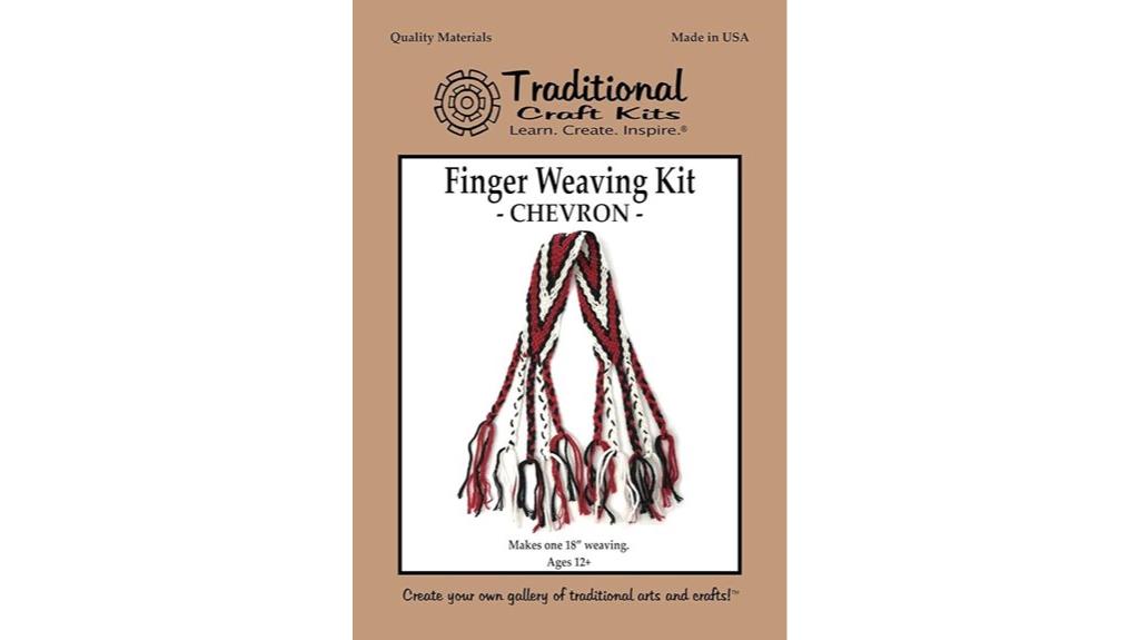 chevron finger weaving kit