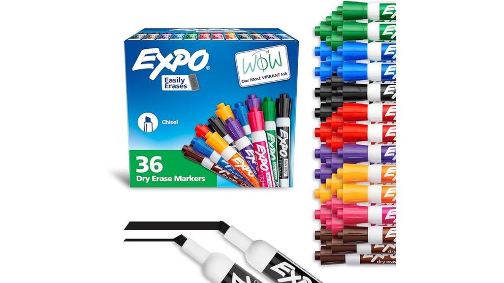 chisel tip dry erase markers