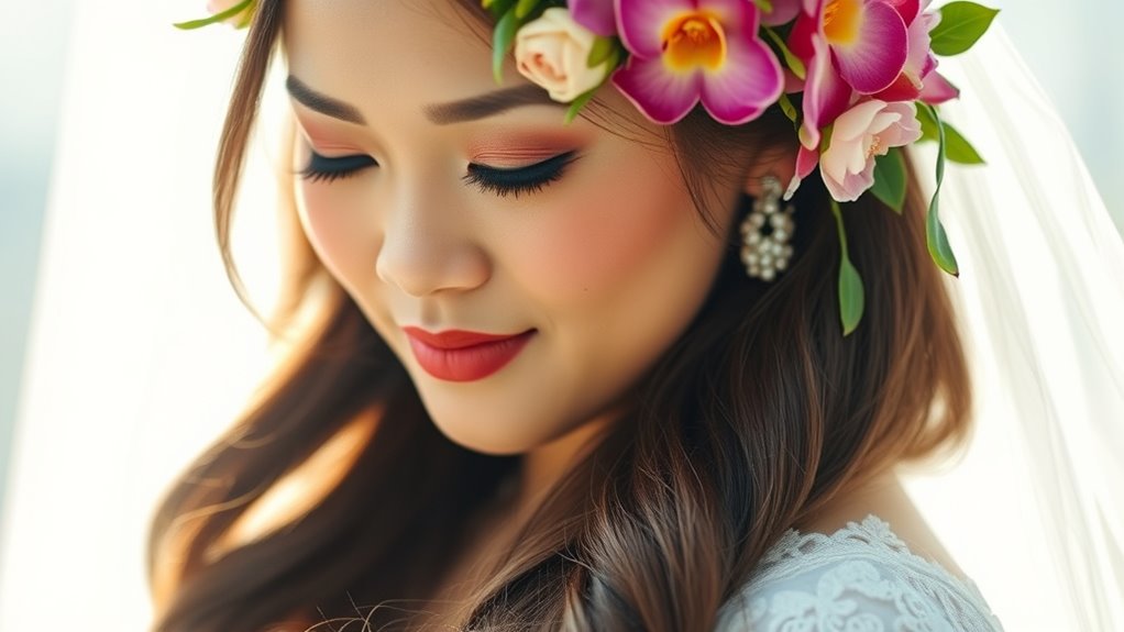 choosing bridal floral headpieces