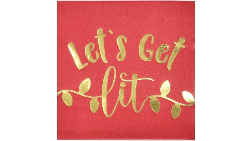 christmas cocktail beverage napkins