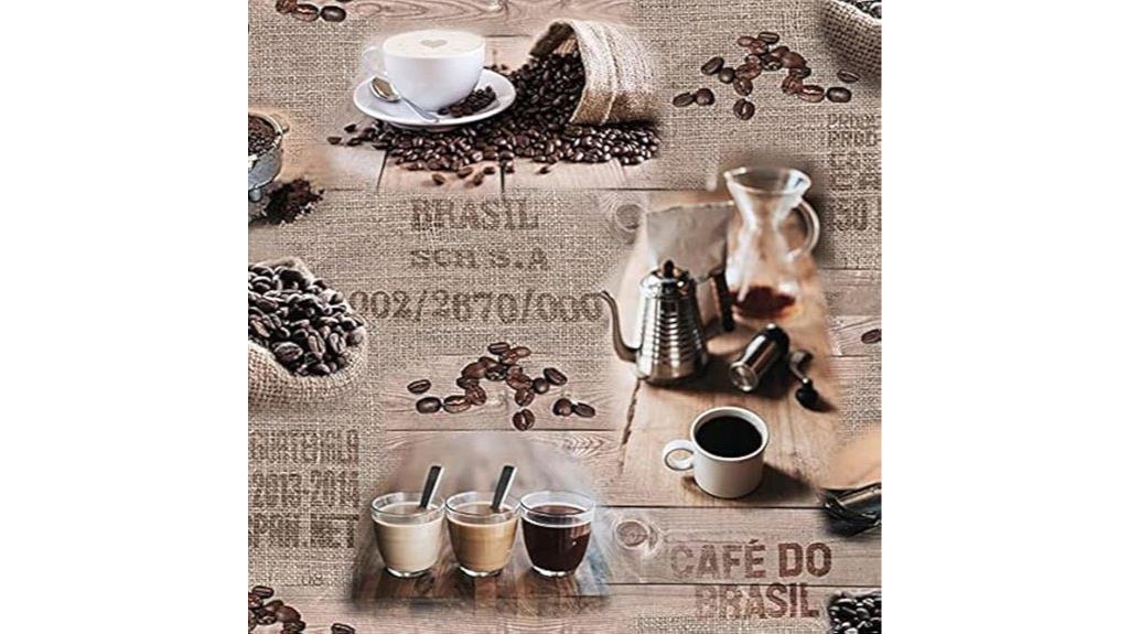 christmas coffee napkins set