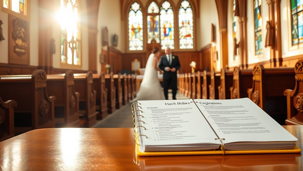 church wedding guidelines overview