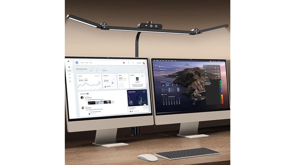 clamp mounted led desk lamp