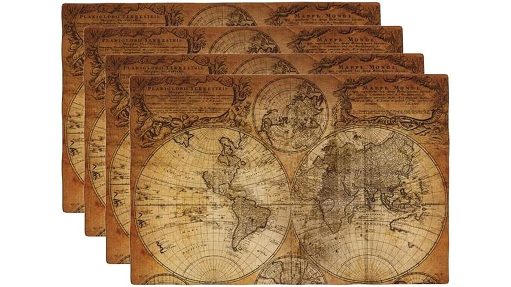 classic map tableware set