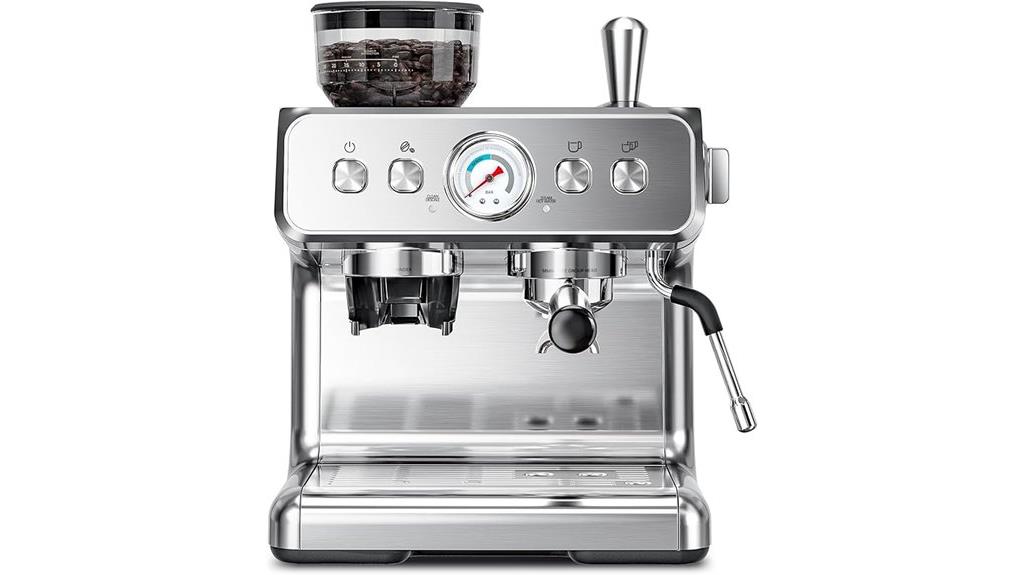 coffee maker with grinder