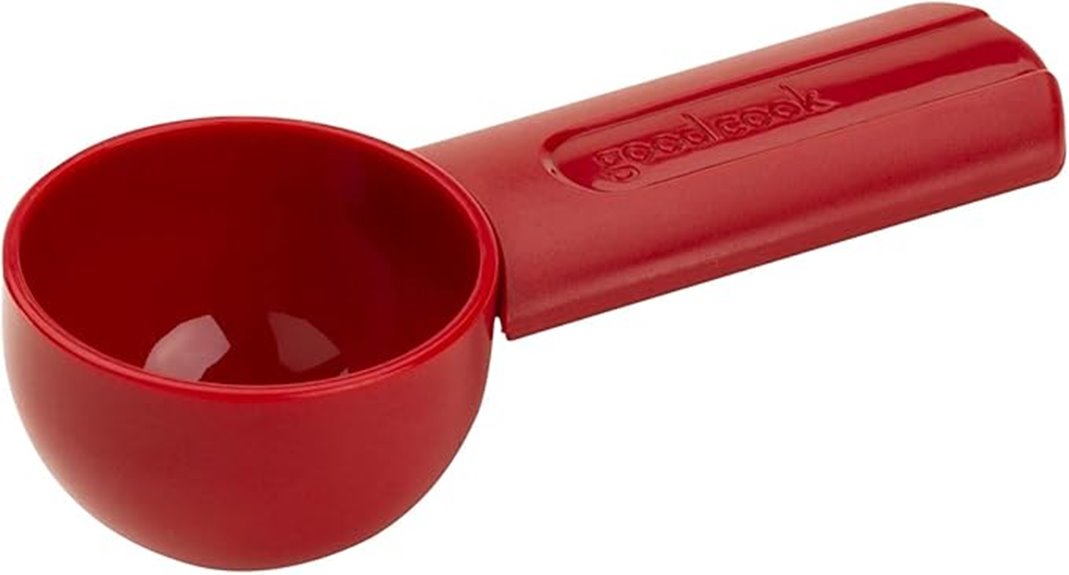 coffee measuring scoop red