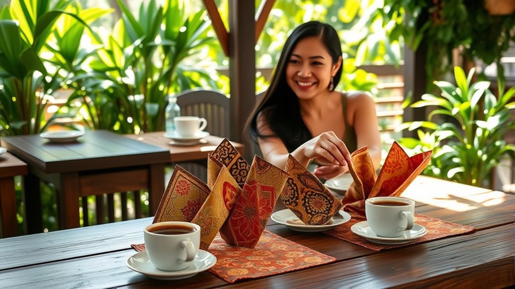 coffee napkins for outings