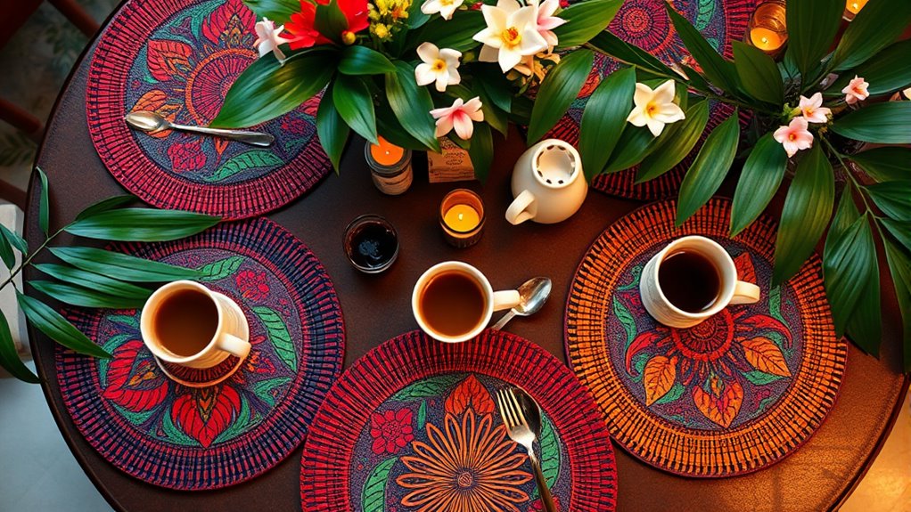 coffee placemats for banquets