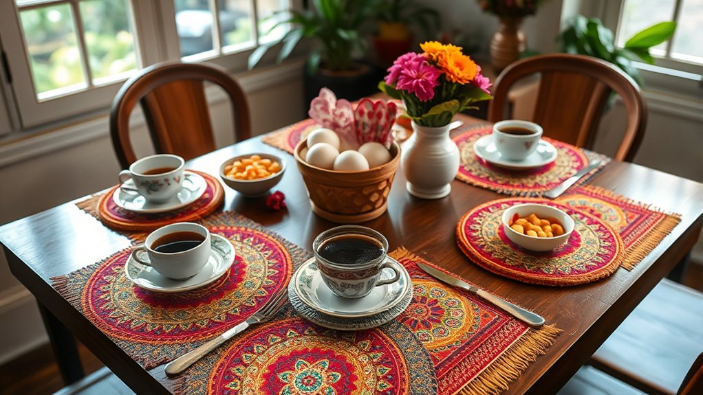 coffee placemats for families