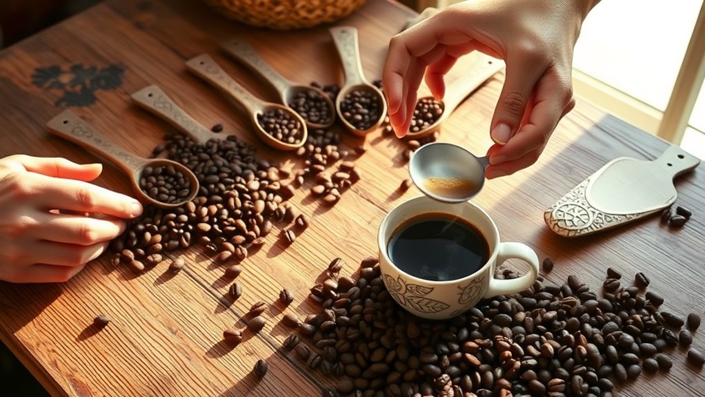 coffee scoops for sharing