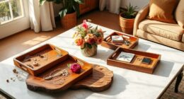 coffee table showcasing keepsakes