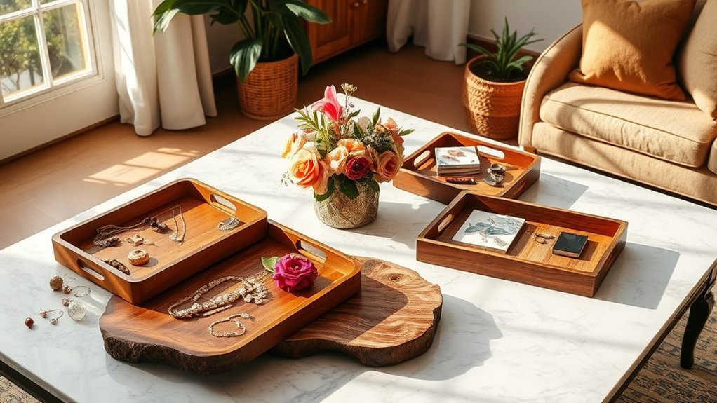 coffee table showcasing keepsakes