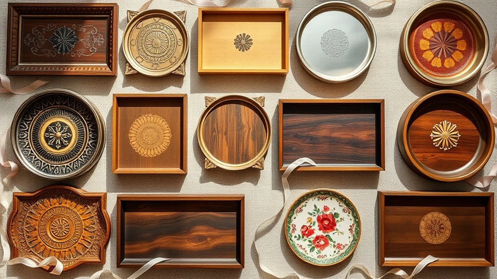 coffee table trays selection