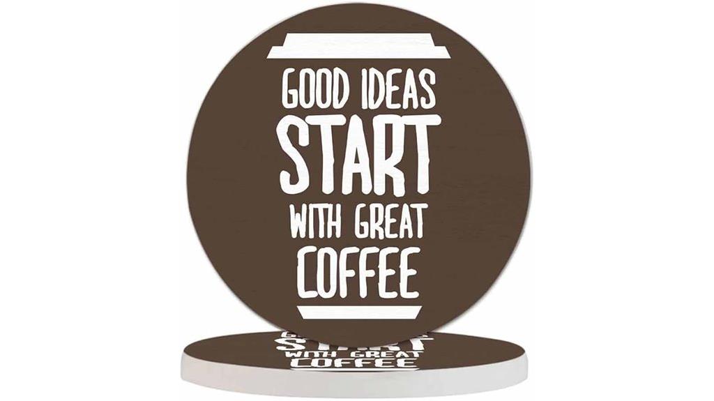 coffee themed drink coasters