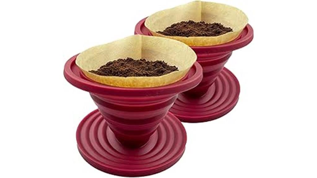 collapsible coffee dripper set